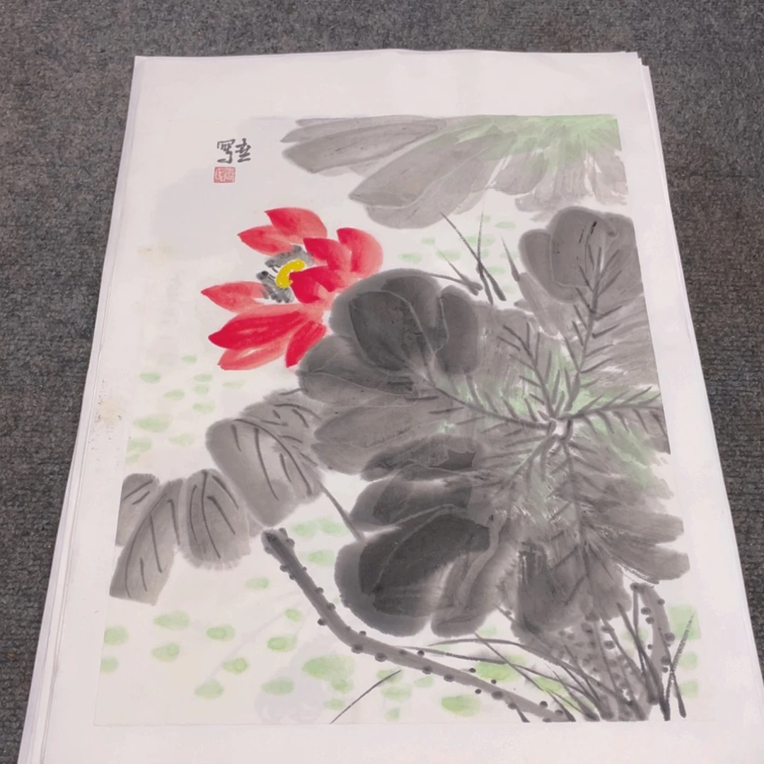 国画1.4平尺纯手绘国画作品