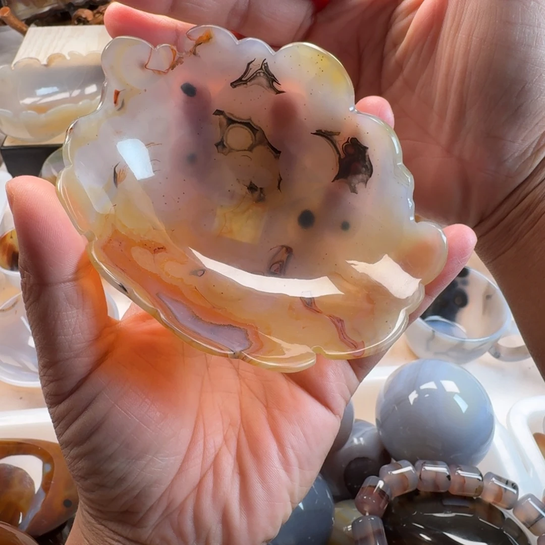 玛瑙/玉髓未镶嵌笔洗