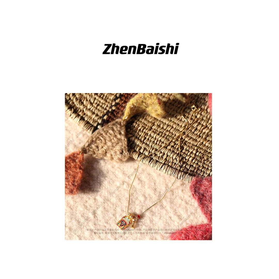 合金吊坠 轻奢小众国风吊坠秋冬毛衣链项链配饰【19618】