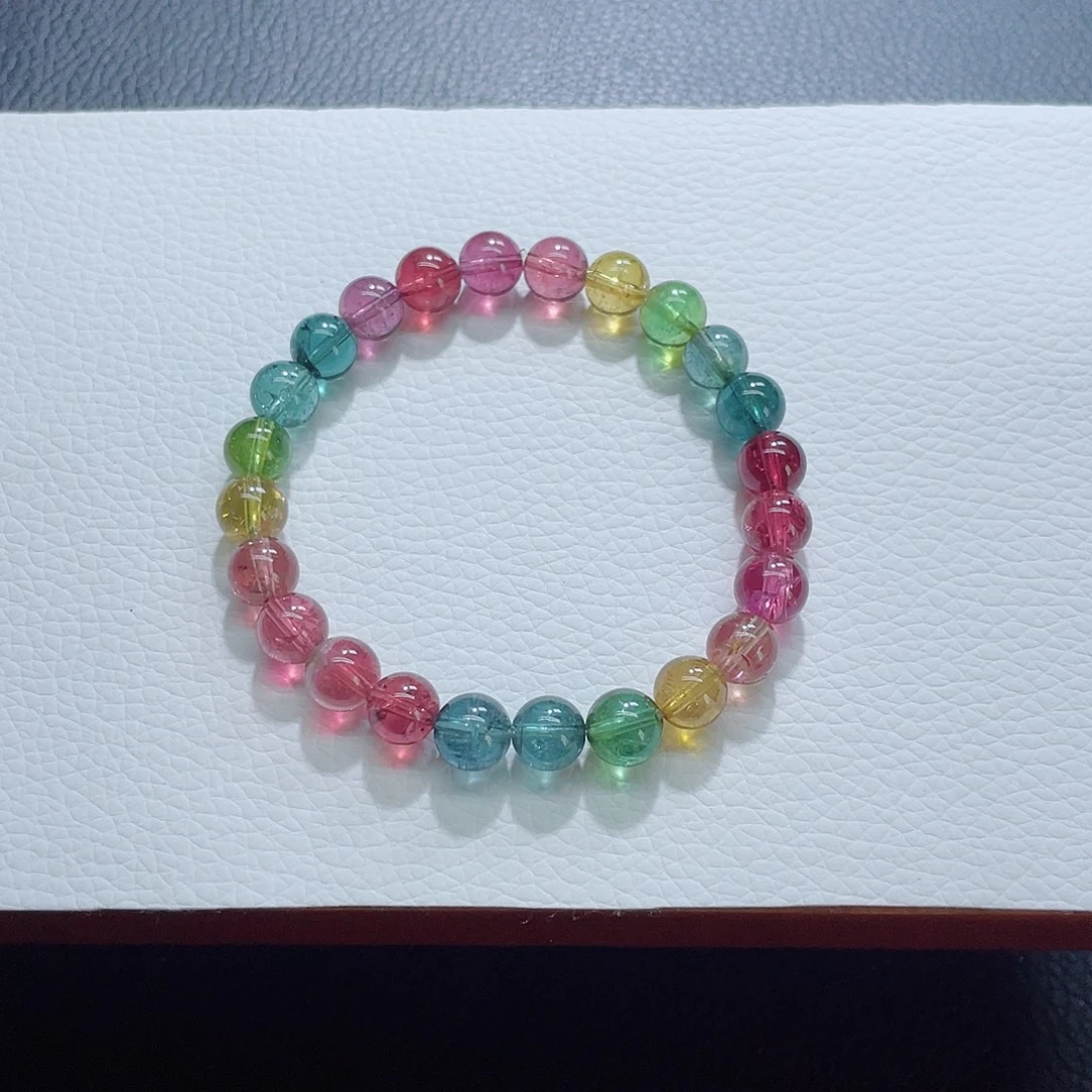 未镶嵌手链碧玺7.8mm左右