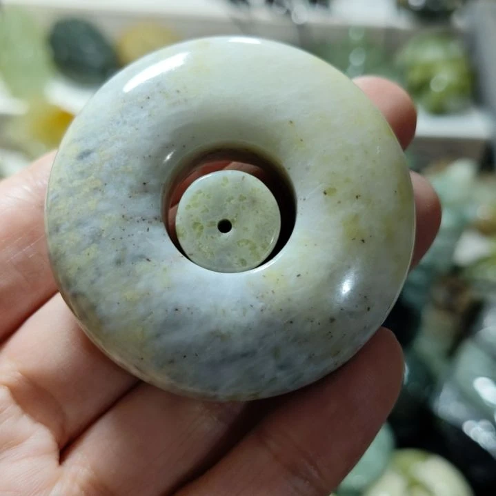 岫玉平安扣未镶嵌