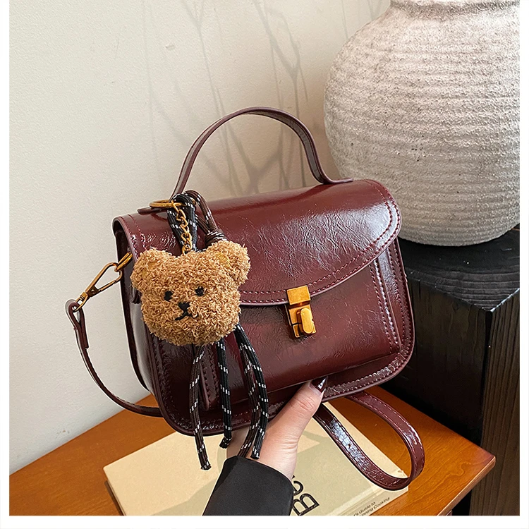 单肩包经典百搭女士斜跨时尚韩版洋气 休闲简约ins通勤 6021红