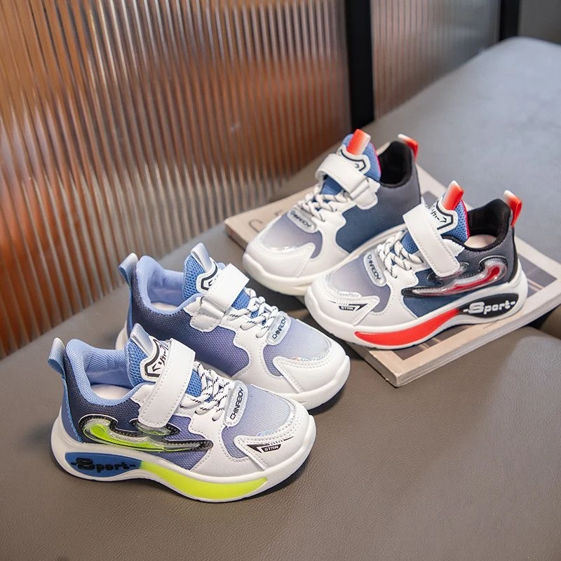 男童运动鞋儿童网面尤其软底时尚休闲鞋2025夏季新款老爹鞋跑步鞋