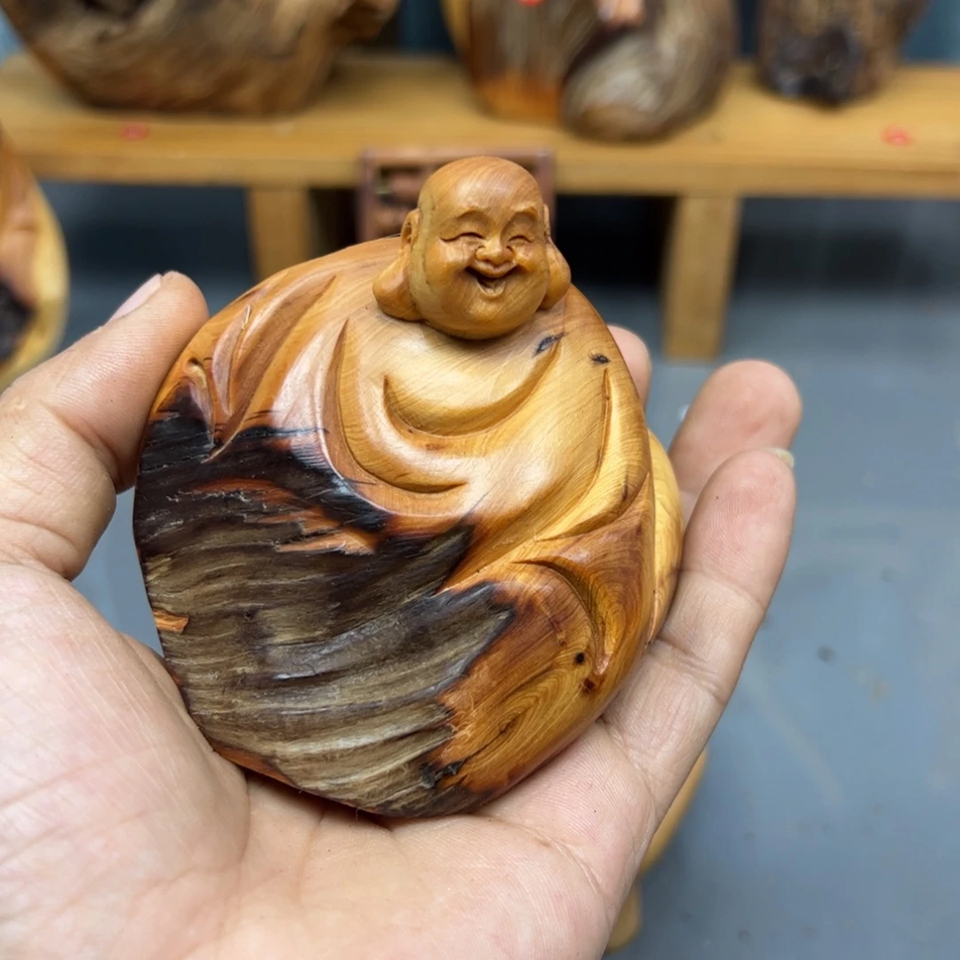 南***堂木崖柏木摆件手把件