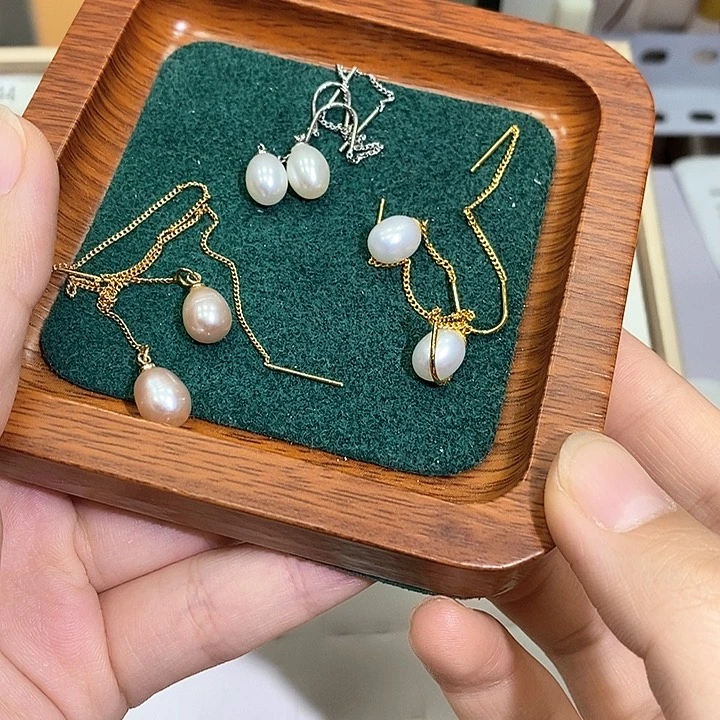 未镶嵌耳饰淡水珍珠