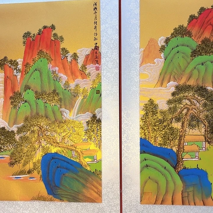 国画泥金山水111111111111111