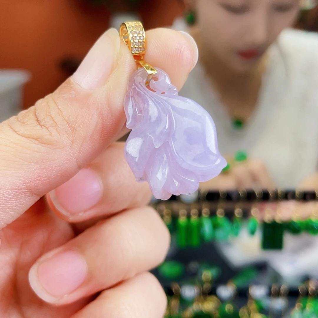 翡翠未镶嵌耳饰饰品