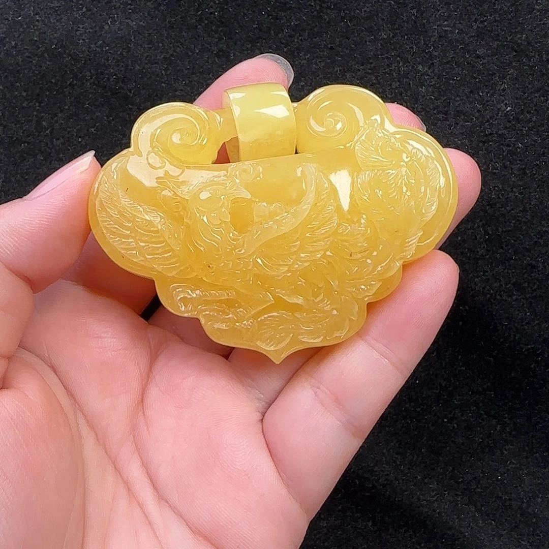 一***月蜜蜡未镶嵌珠宝奇石微瑕