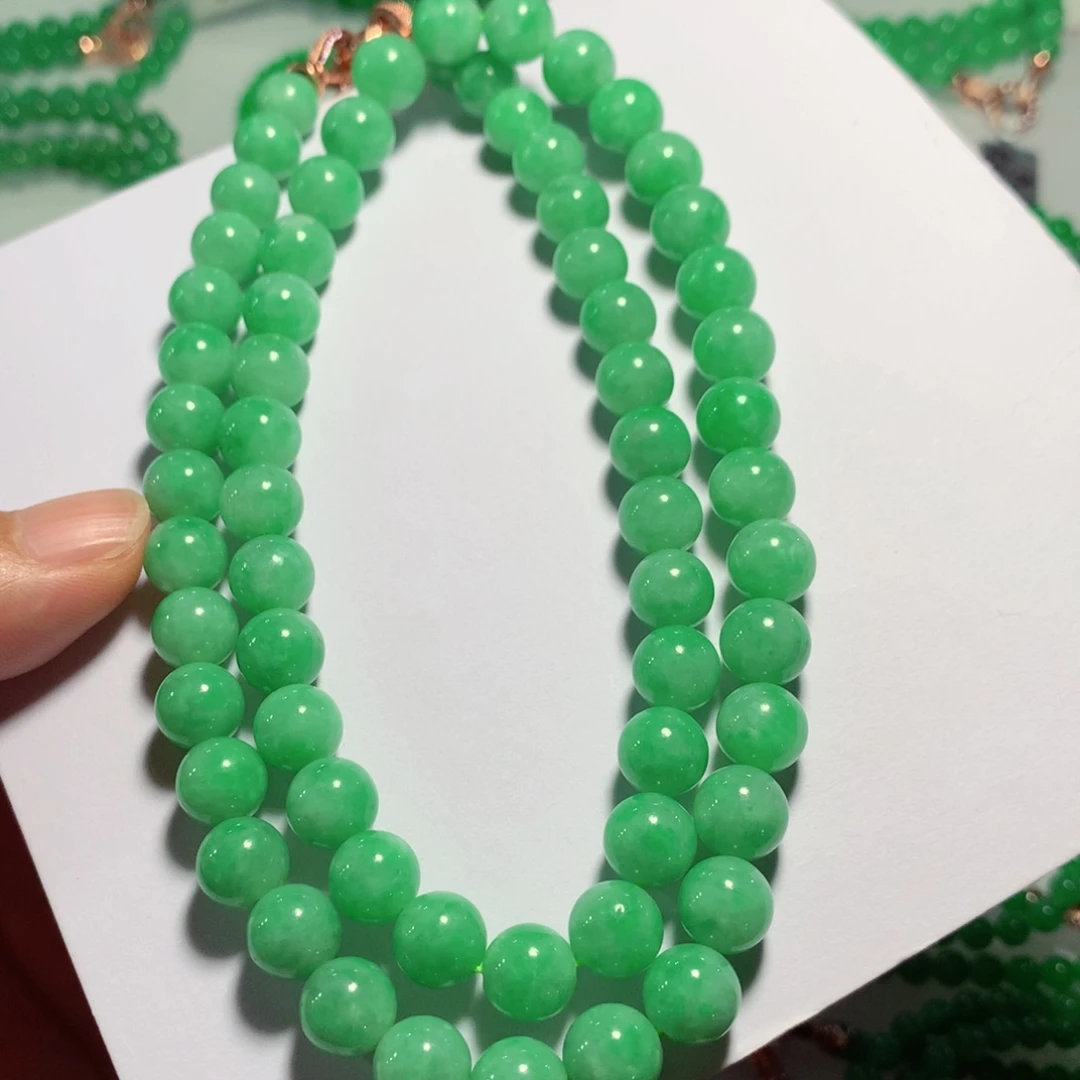 颈饰未镶嵌翡翠缅甸翡翠