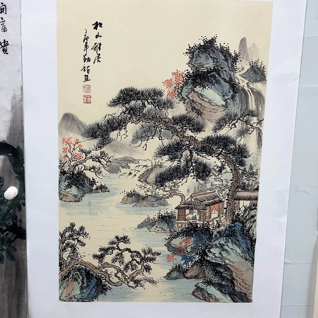 国画国画作品宣纸纯手绘