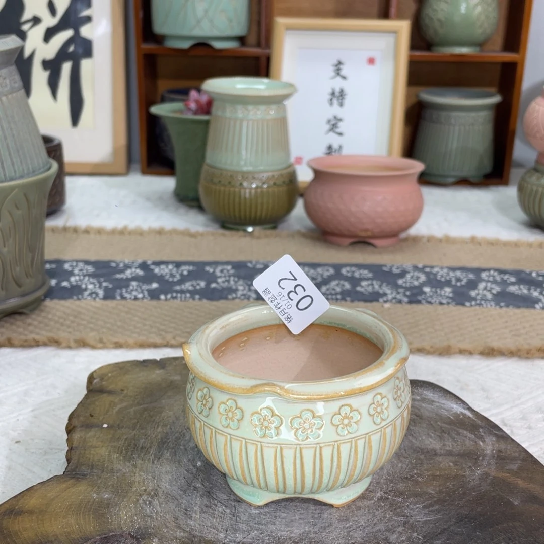 花卉陶瓷 032 内口6.5 cm