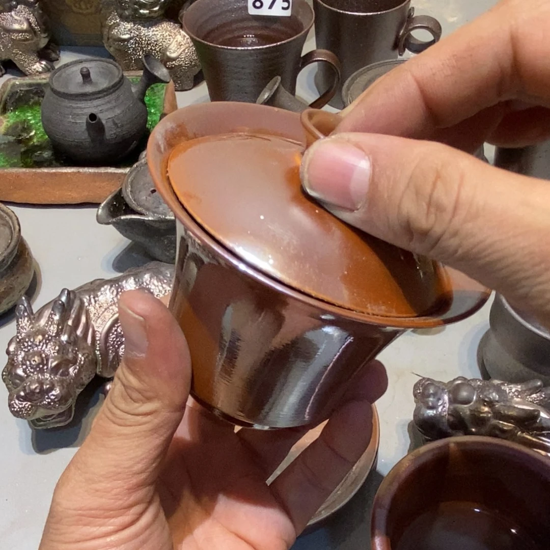 柴烧茶具陶瓷杯子