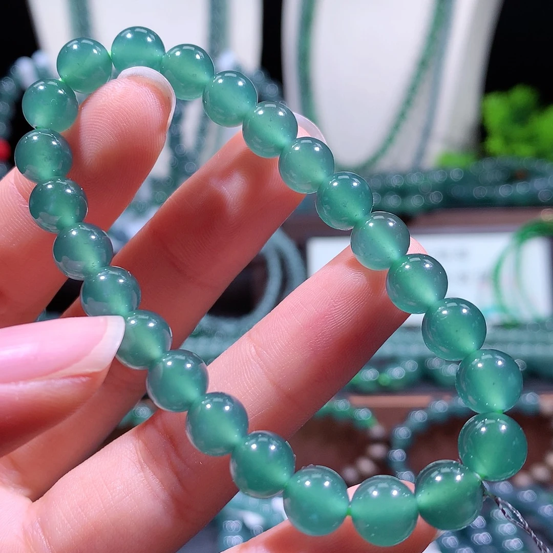 翡翠未镶嵌手链天然a货翡翠手串8