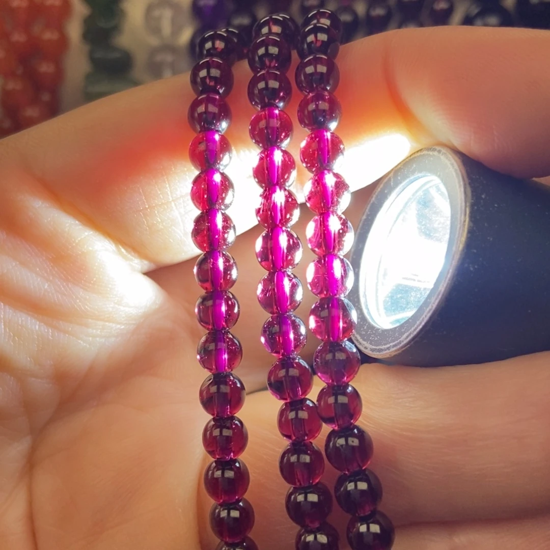 石榴石未镶嵌手链