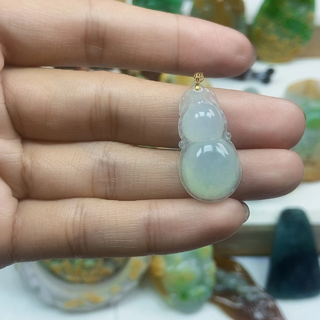 颈饰未镶嵌翡翠天然翡翠Ａ货