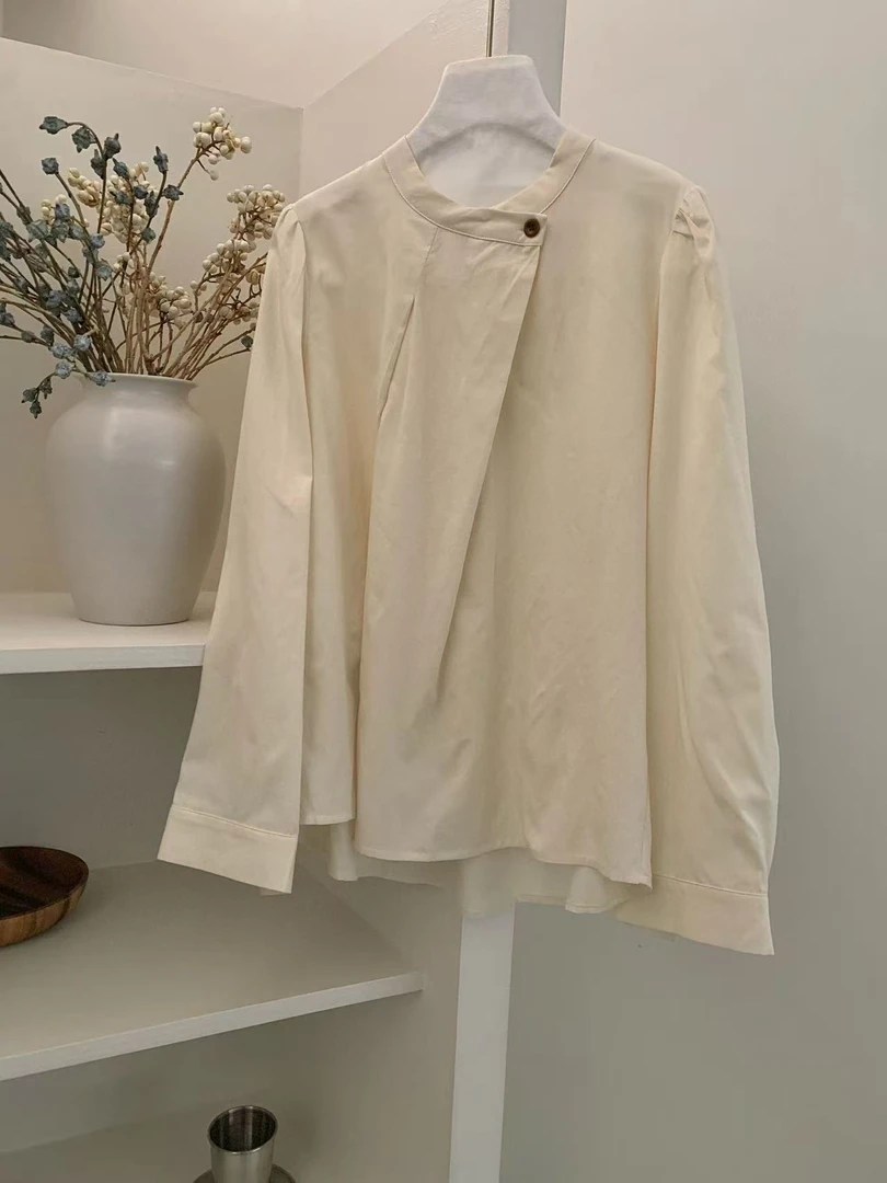 HXL@53578 韩系简约百搭设计感小衫 3-20