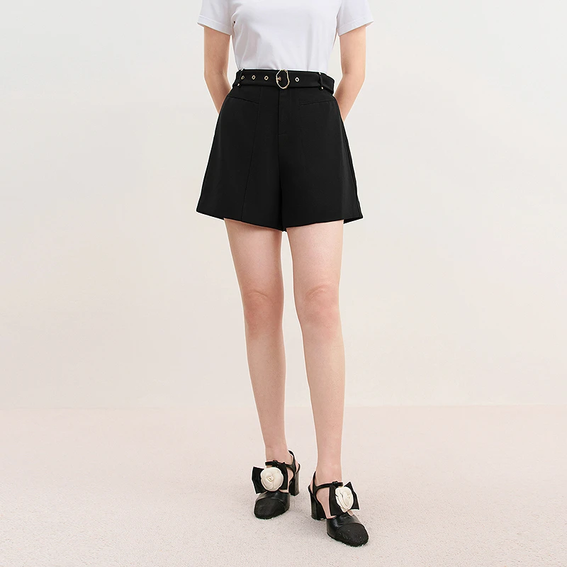 【羊羊专属】配腰带|珂莱蒂尔夏季新款百搭短裤KV04507W0