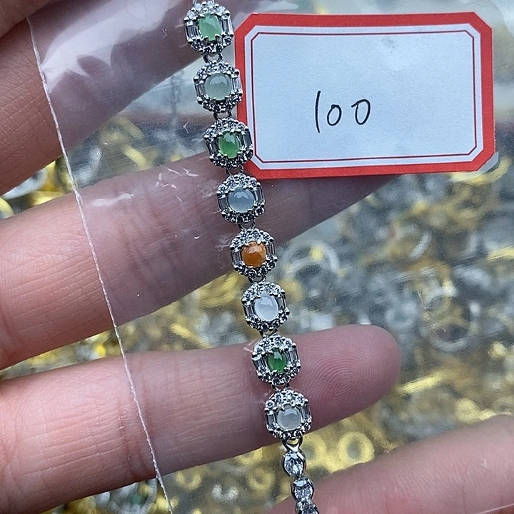 翡翠未镶嵌戒指100