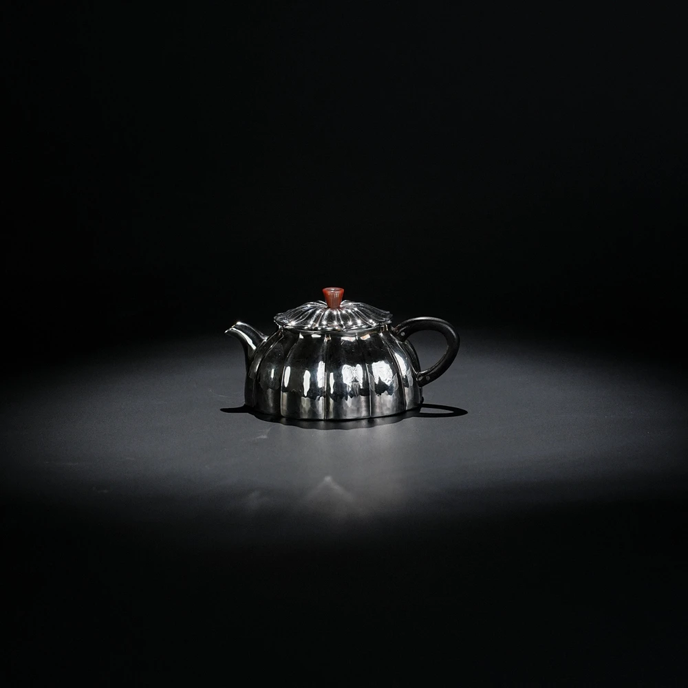 树见造物 丨菊瓣筋纹器 银壶  手工 精致  bpt0027