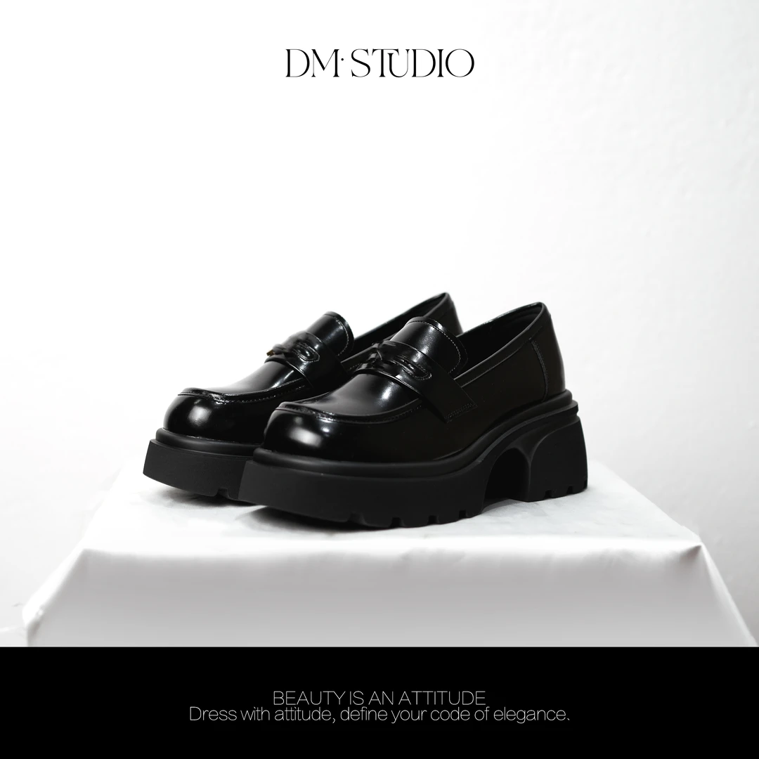 DEDM•STUDIO/复古气质精致感英伦风乐福鞋2508XZ/D708361-2