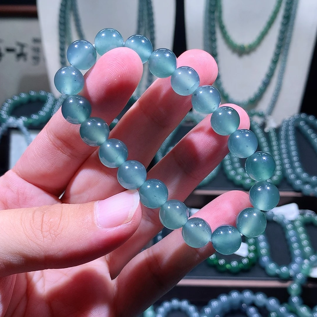 未镶嵌手链翡翠天然a货翡翠手串9.8