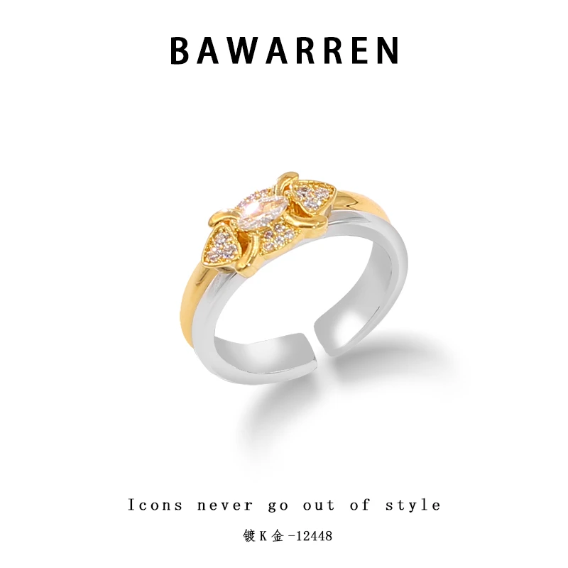 Bawarren 法❤ 12448-【赛】戒指简约百搭