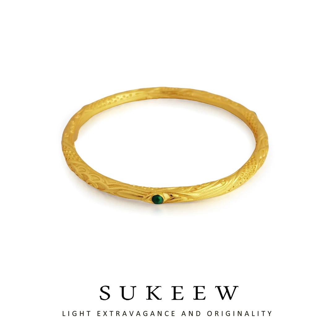 SUKEEW/酥可 铜合金手镯 哪吒同款气质乾坤圈轻奢手镯221002