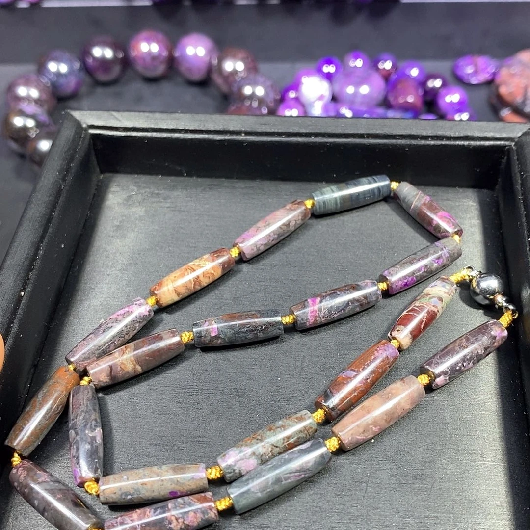 苏纪石（舒俱来）未镶嵌南非舒俱来天珠项链