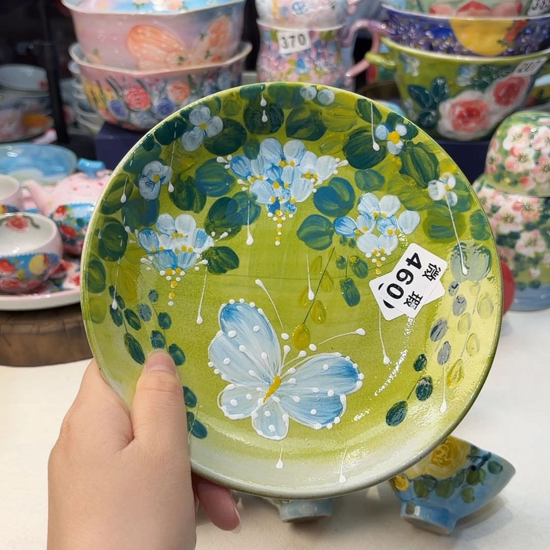 瓷片景德镇手绘高温釉下彩陶瓷茶具