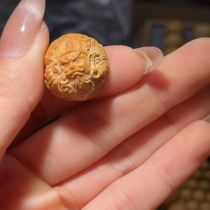 爱***猪吊坠猴头核桃17纯手工四大天王单颗