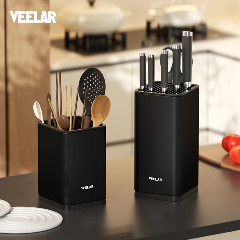 VEELAR刀具收纳盒厨房刀架筷子筒家用刀座家用多功能置物架