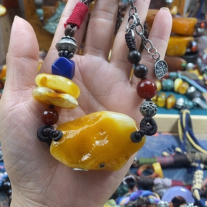 蜜蜡未镶嵌项链项链