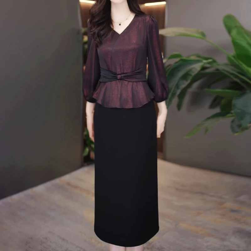 连衣裙新款春夏十三行今年流行爆款气质名媛轻奢高级感裙子1373#