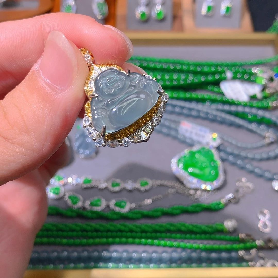 翡翠吊坠(不含链)未镶嵌天然