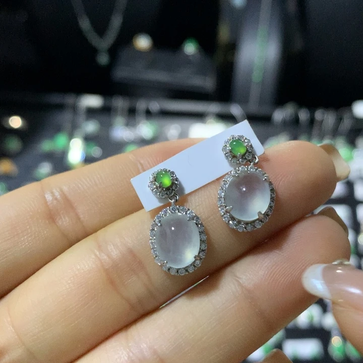 翡翠银S925镶嵌戒指