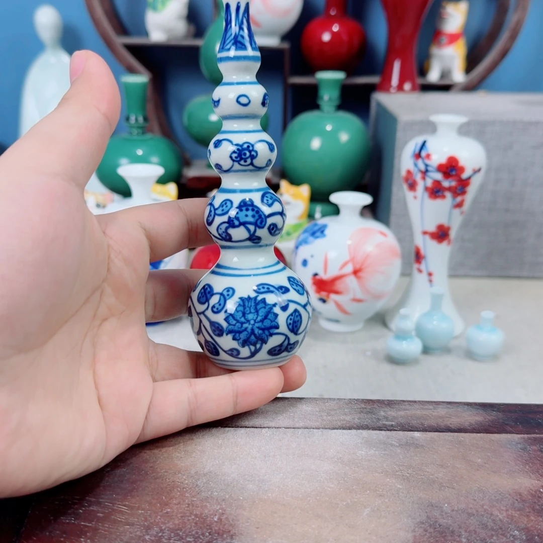 陶瓷手工小花器摆件