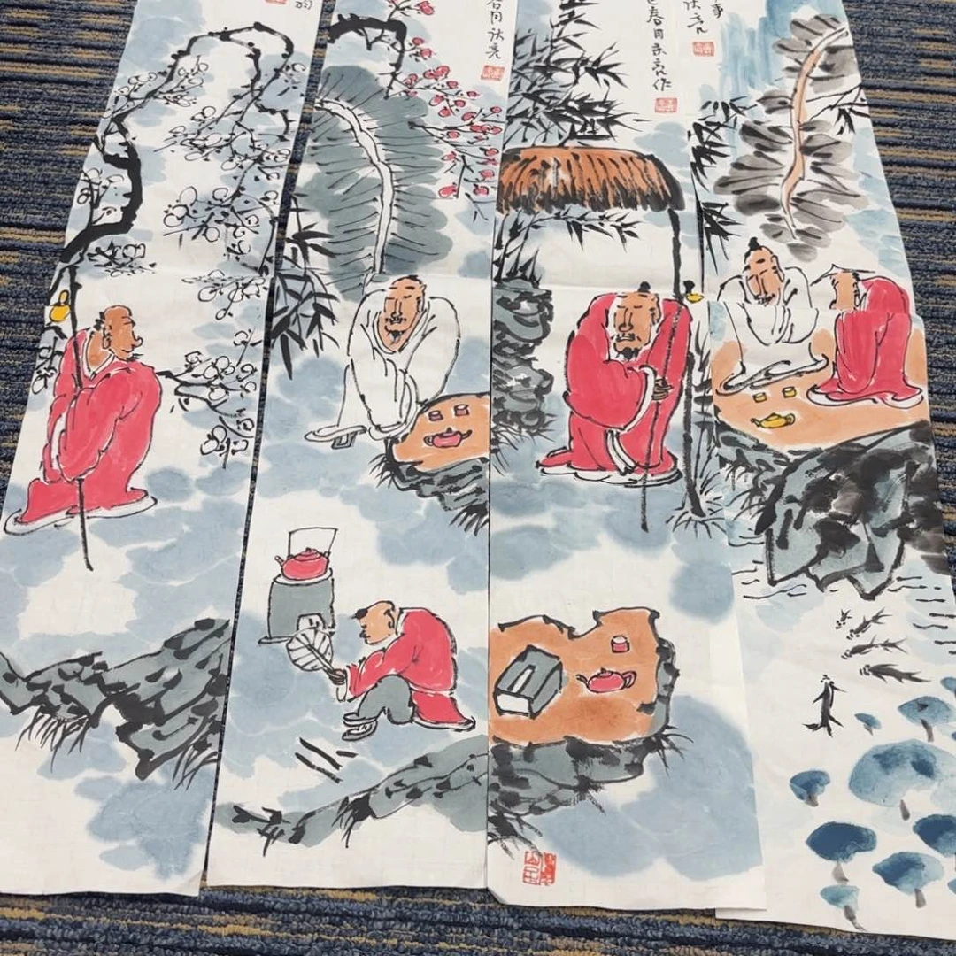 国画绘画作品 婉。