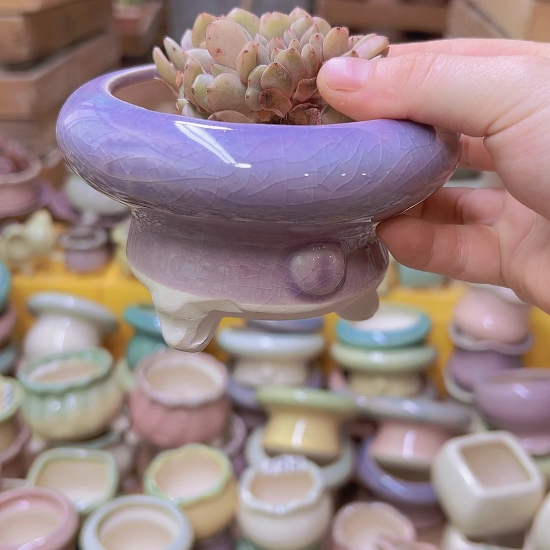 陶瓷花盆当场满12包邮