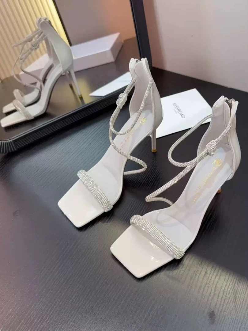 5553-6灰色细跟高跟鞋