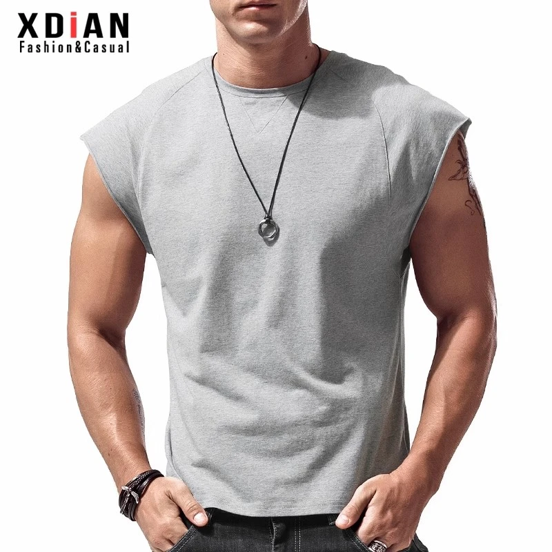 XDIAN/续点无袖t恤男士坎肩宽松运动健身篮球透气背心夏季跑步