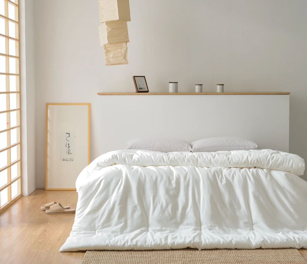 【禧俞】明治西川素锦100%生态原棉小松精炼被芯蓬松柔软亲肤安全