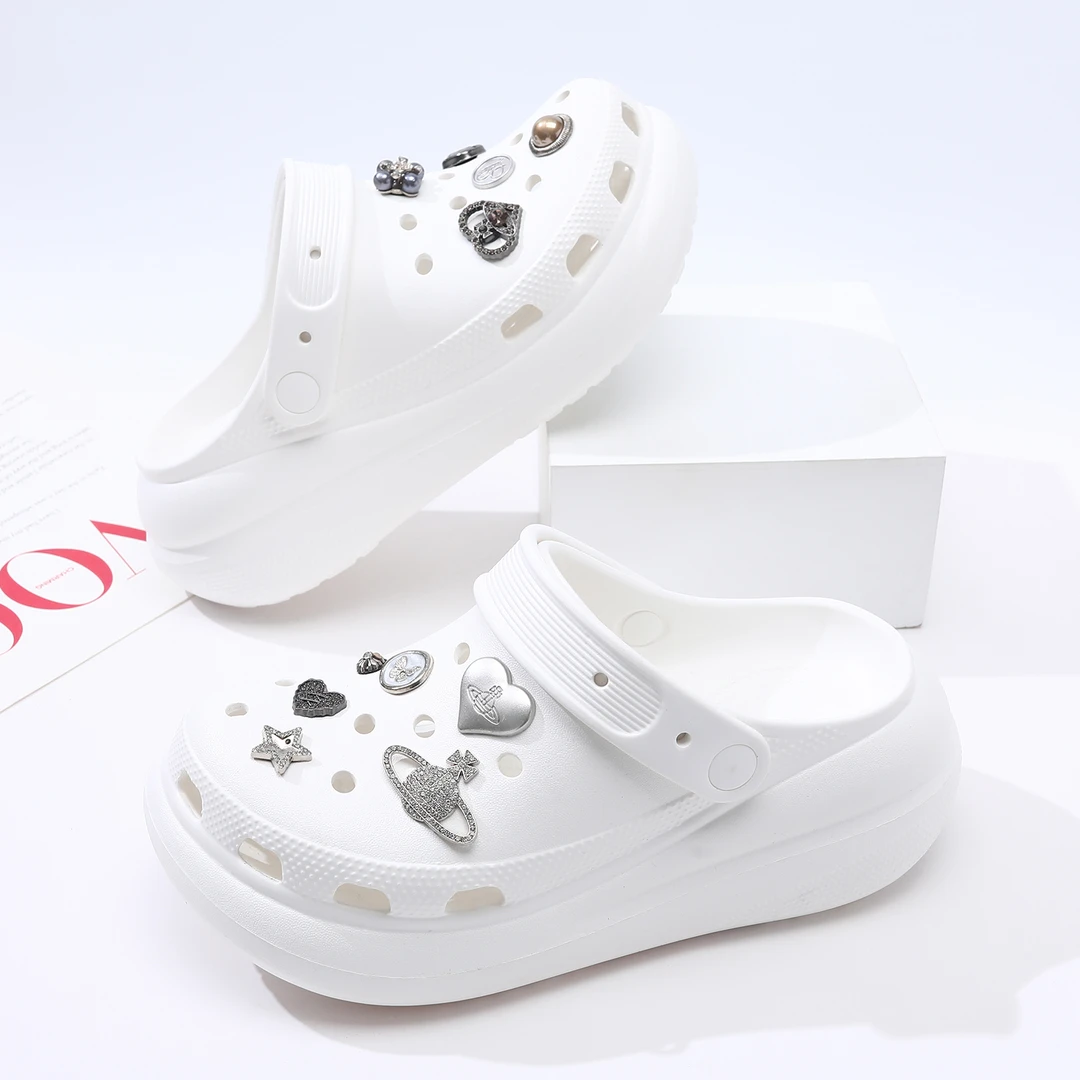 厚底洞洞鞋女夏季外穿网红泡芙防滑耐磨时尚沙滩包头凉鞋女ins潮