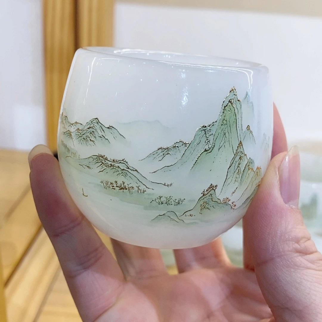 千里江山琉璃主人杯