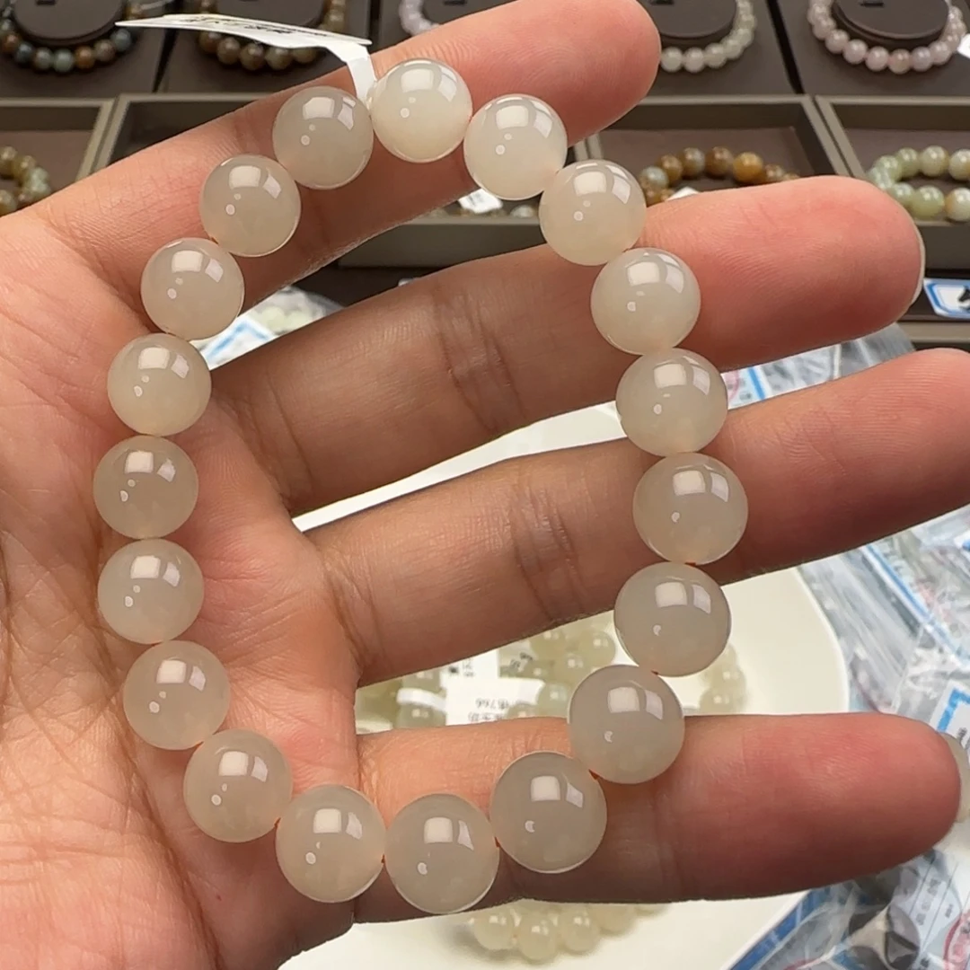 和田玉未镶嵌手链卡10蜂蜜水47