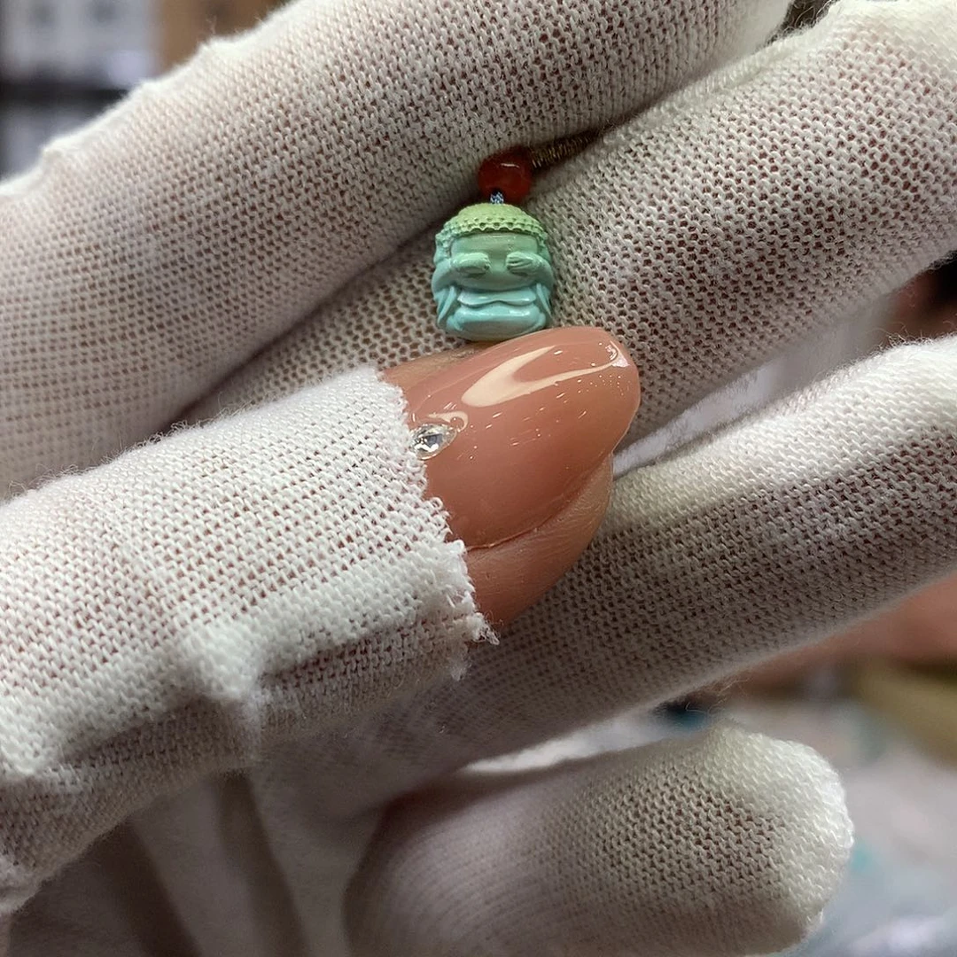 绿松石未镶嵌挂件