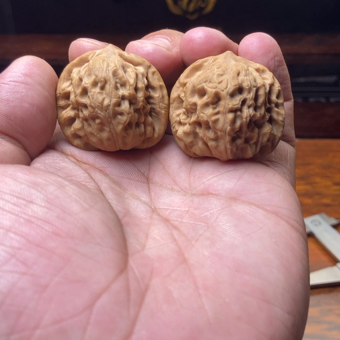 我***利把件文玩核桃35白蛇谷