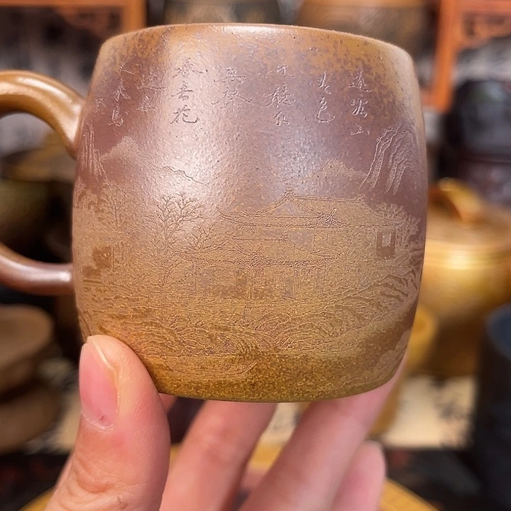 茶杯紫砂宜兴紫砂茶具正品