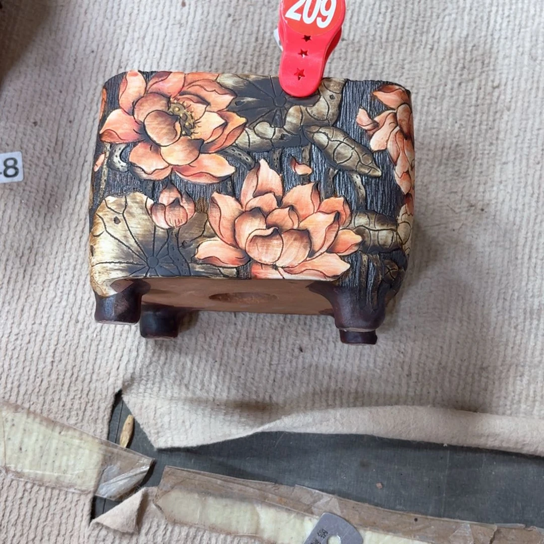 桃***源紫砂花盆陶瓷多肉花盆精品