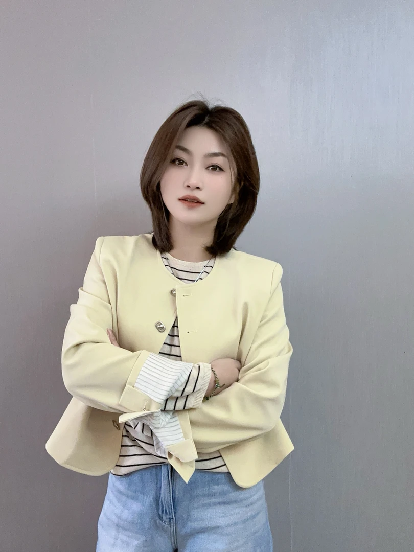 【美含推荐】泡菜系列幸运日圆领外套