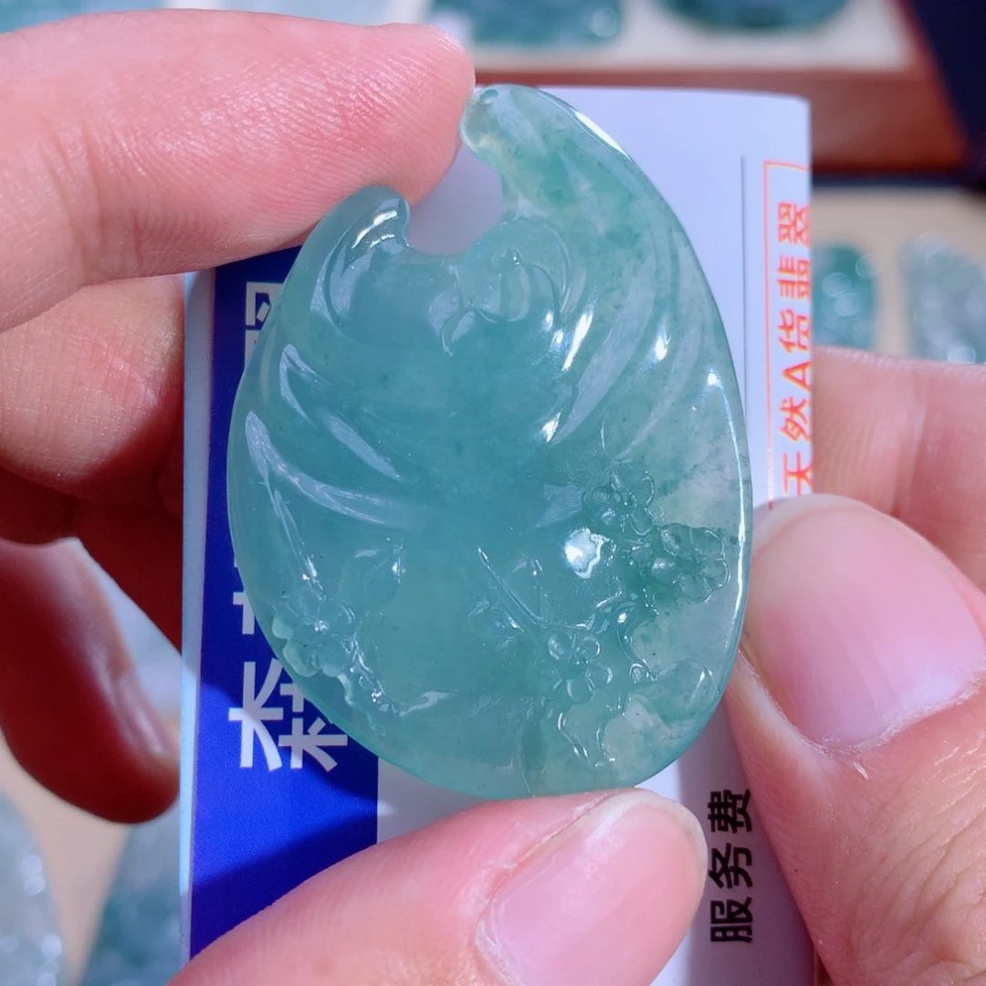 翡翠未镶嵌吊坠(不含链)天然缅甸A货翡翠